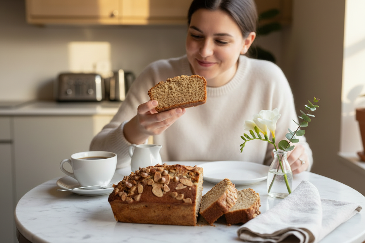 Cinnamon Cashew White Chocolate Banana Bread