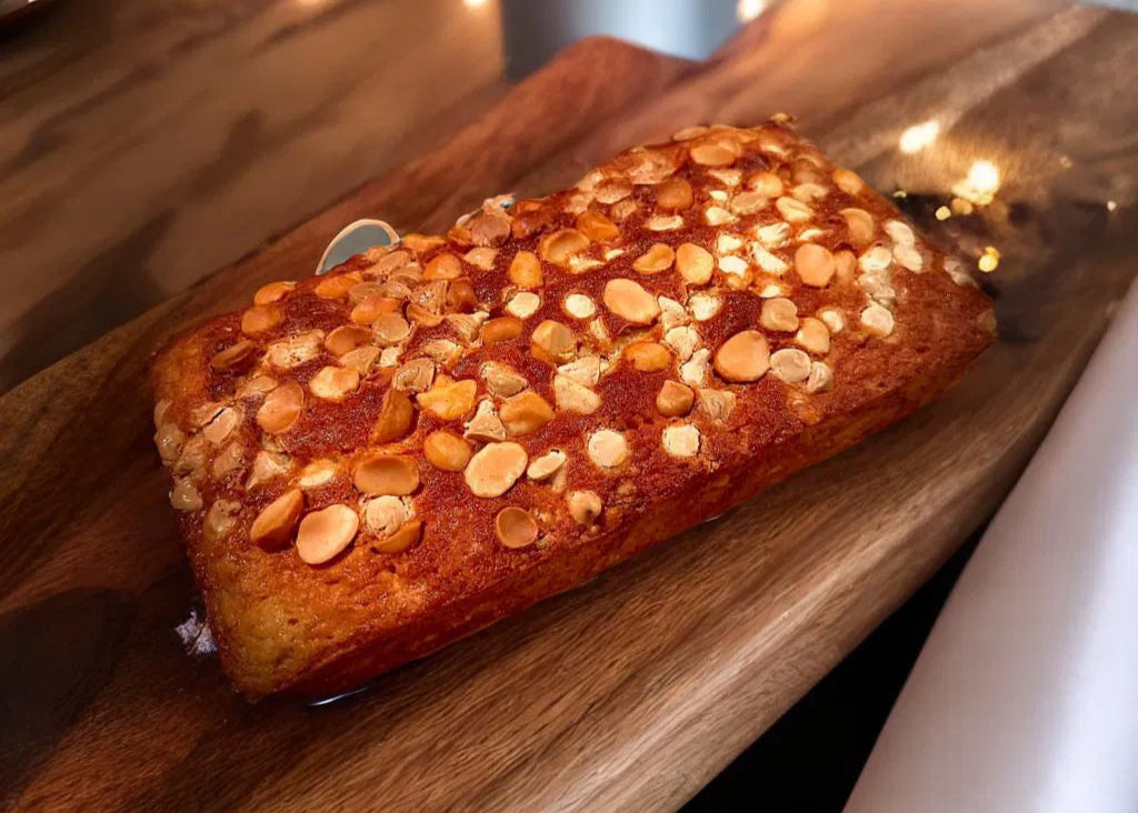 White Chocolate Macadamia Banana Bread