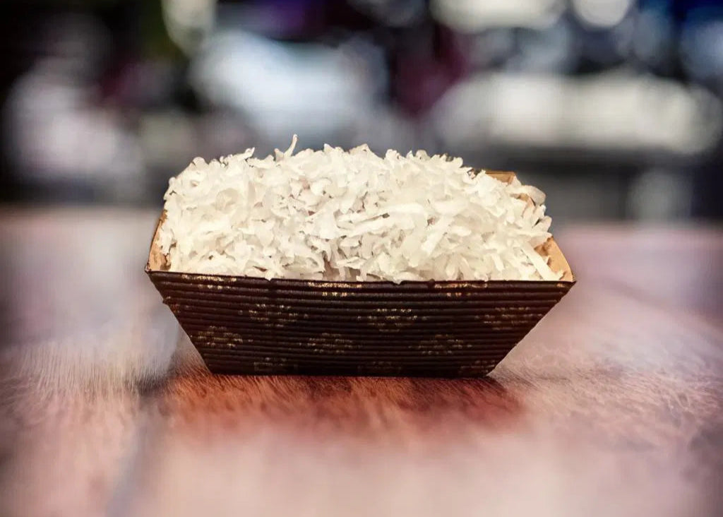 Melanie's Special: Vanilla Frosted Coconut Banana Bread Mini