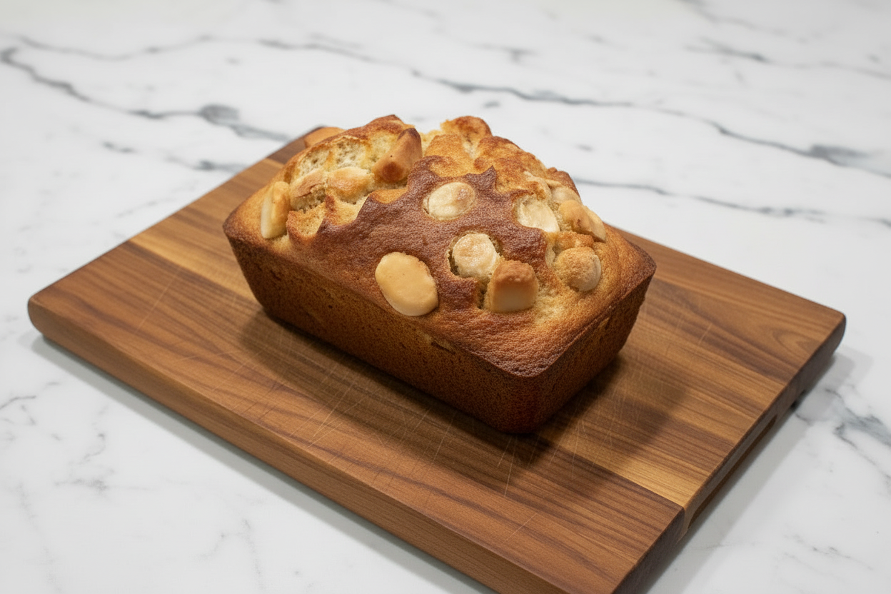White Chocolate Macadamia Banana Bread Mini