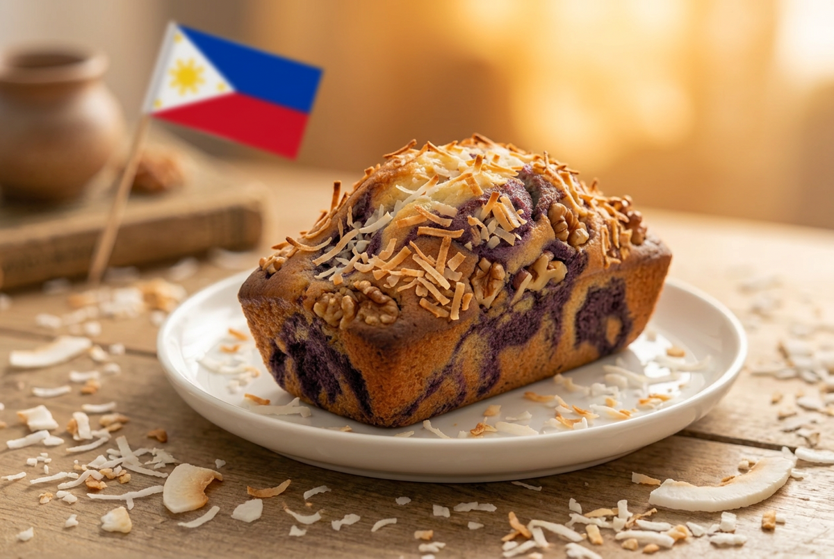 Ube (Purple Yam) Coconut Banana Bread Mini