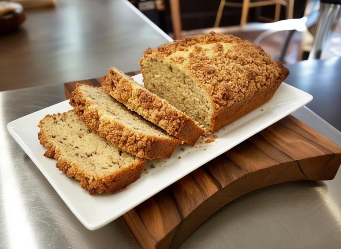 Apple Cinnamon Crumble Banana Bread