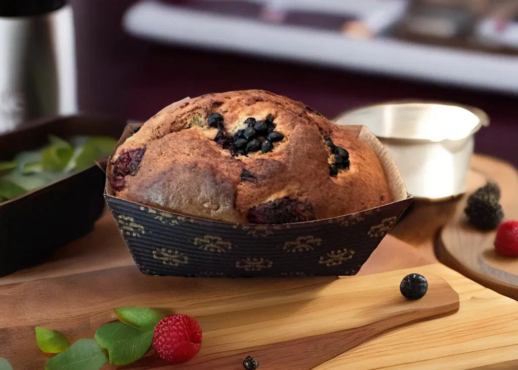 Mixed Berry: Blackberry and Raspberry Banana Bread Mini