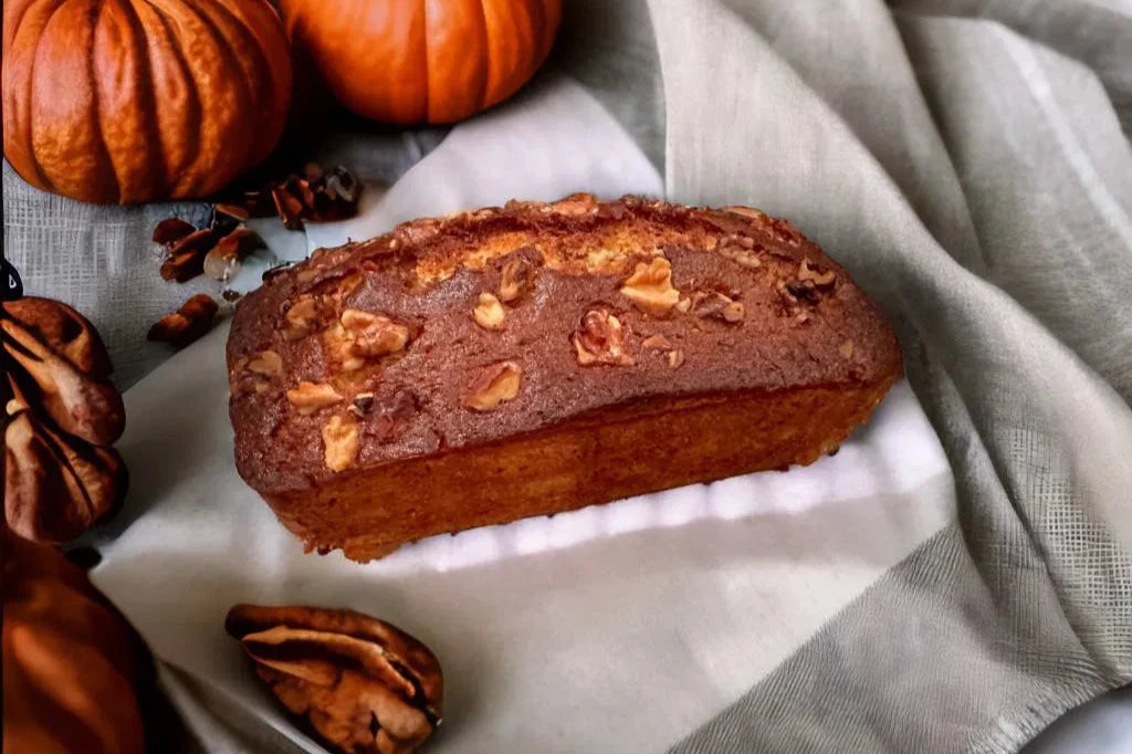 Pumpkin Spice Walnut Banana Bread