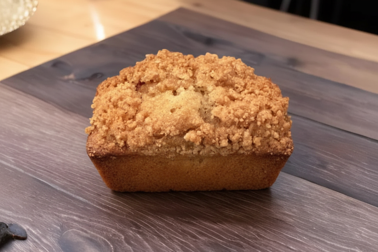 Apple Cinnamon Crumble Banana Bread Mini