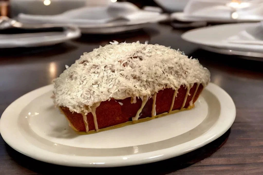 Melanie's Special: Vanilla Frosted Coconut Banana Bread