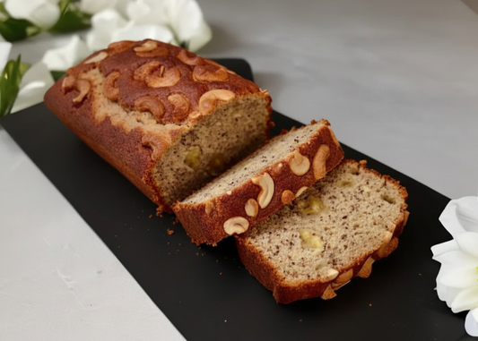 Cinnamon Cashew Banana Bread